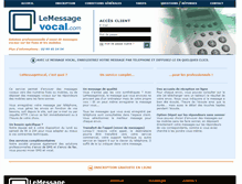 Tablet Screenshot of lemessagevocal.com